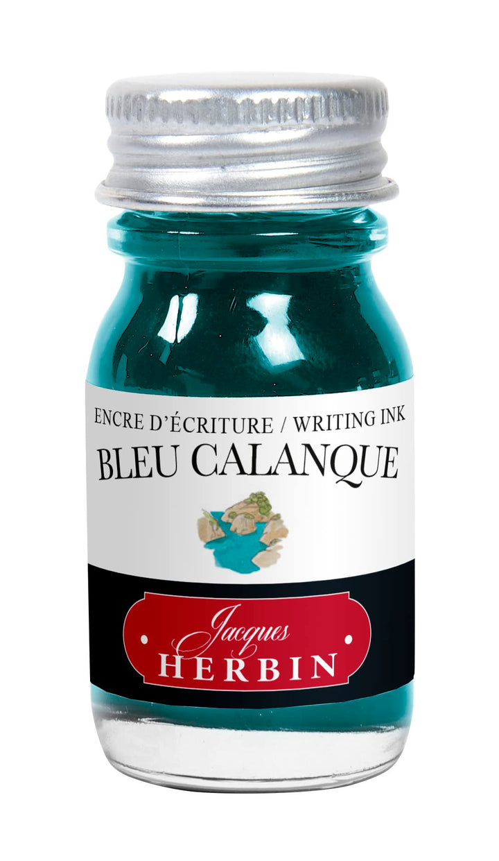 J. Herbin 10ml Bottled Ink - Bleu Calanque