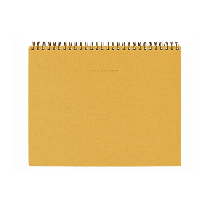 2025 Weekly Task Planner - Cobalt Yellow