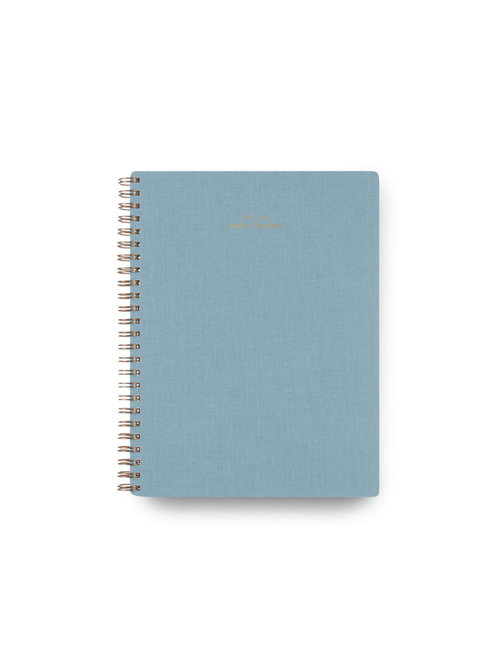 2025-2026 Weekly Notebook Planner - Chambray Blue