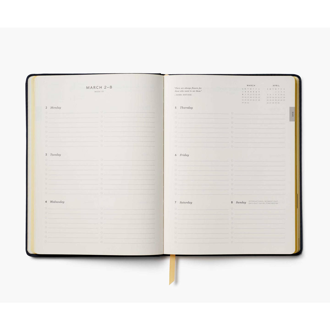 2026 Wildwood 12-Month Embroidered Bookbound Planner