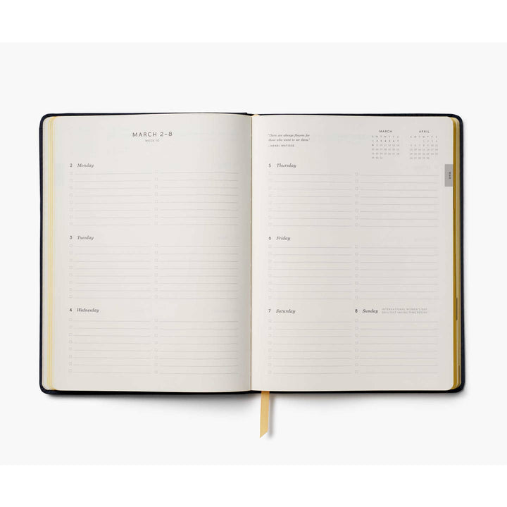 2026 Wildwood 12-Month Embroidered Bookbound Planner