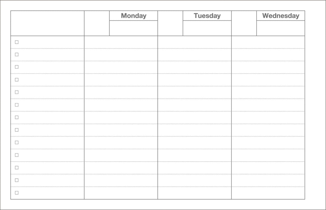 Dayfree Weekly Schedule Planner - Neo Citron