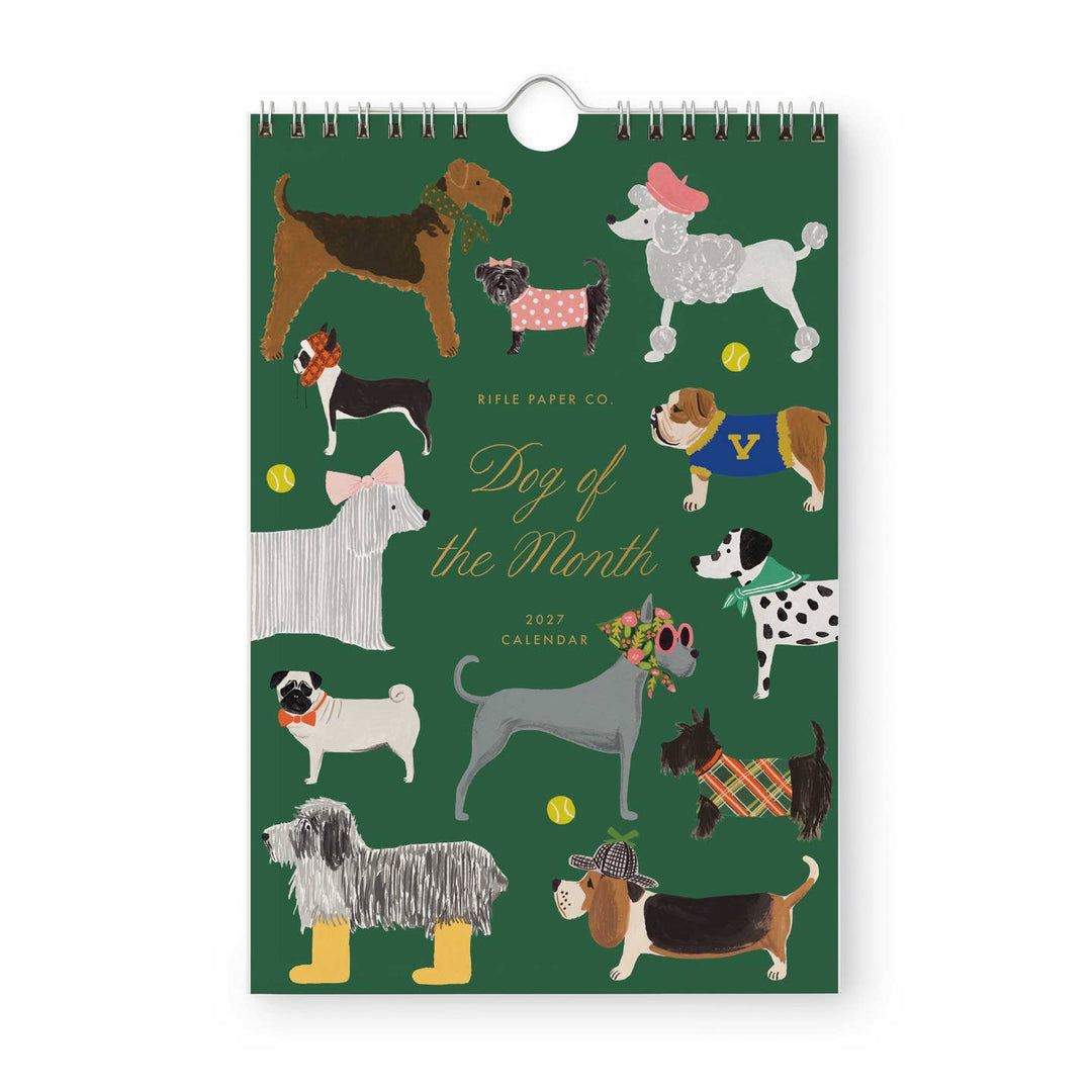 2027 Dog of the Month Kitchen Calendar