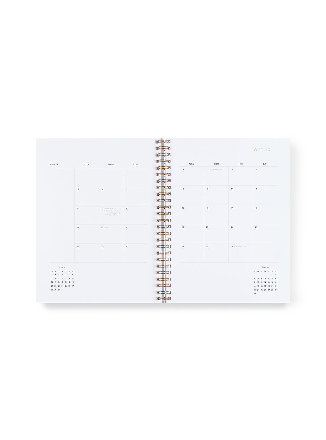 2025-2026 Weekly Notebook Planner - Chambray Blue