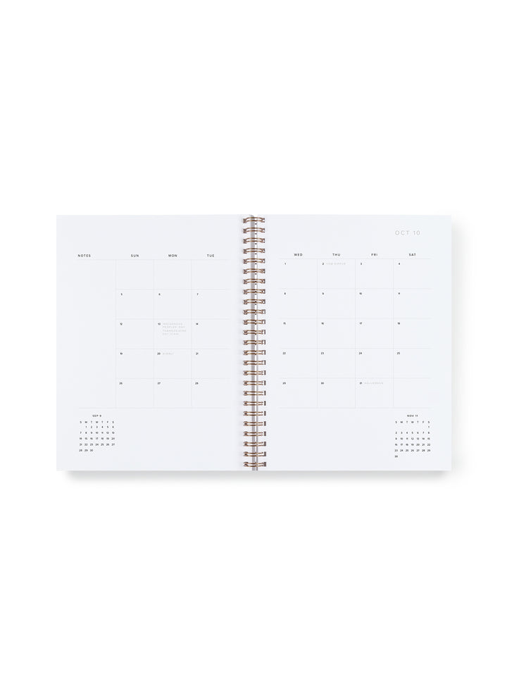 2025-2026 Weekly Notebook Planner - Chambray Blue