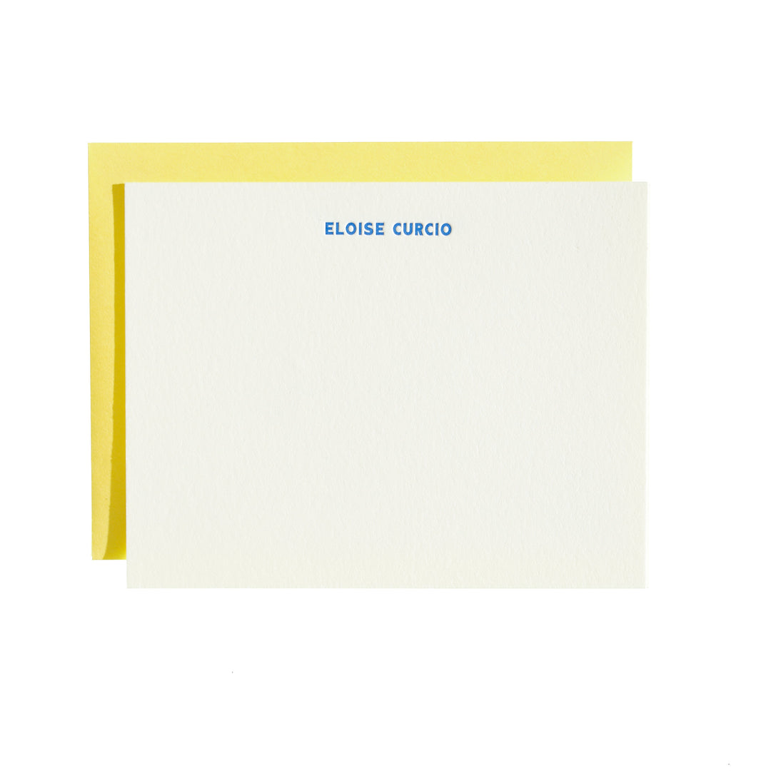 Custom Stationery - Flat note + Envelope