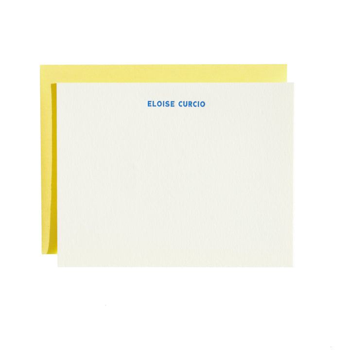 Custom Stationery - Flat note + Envelope