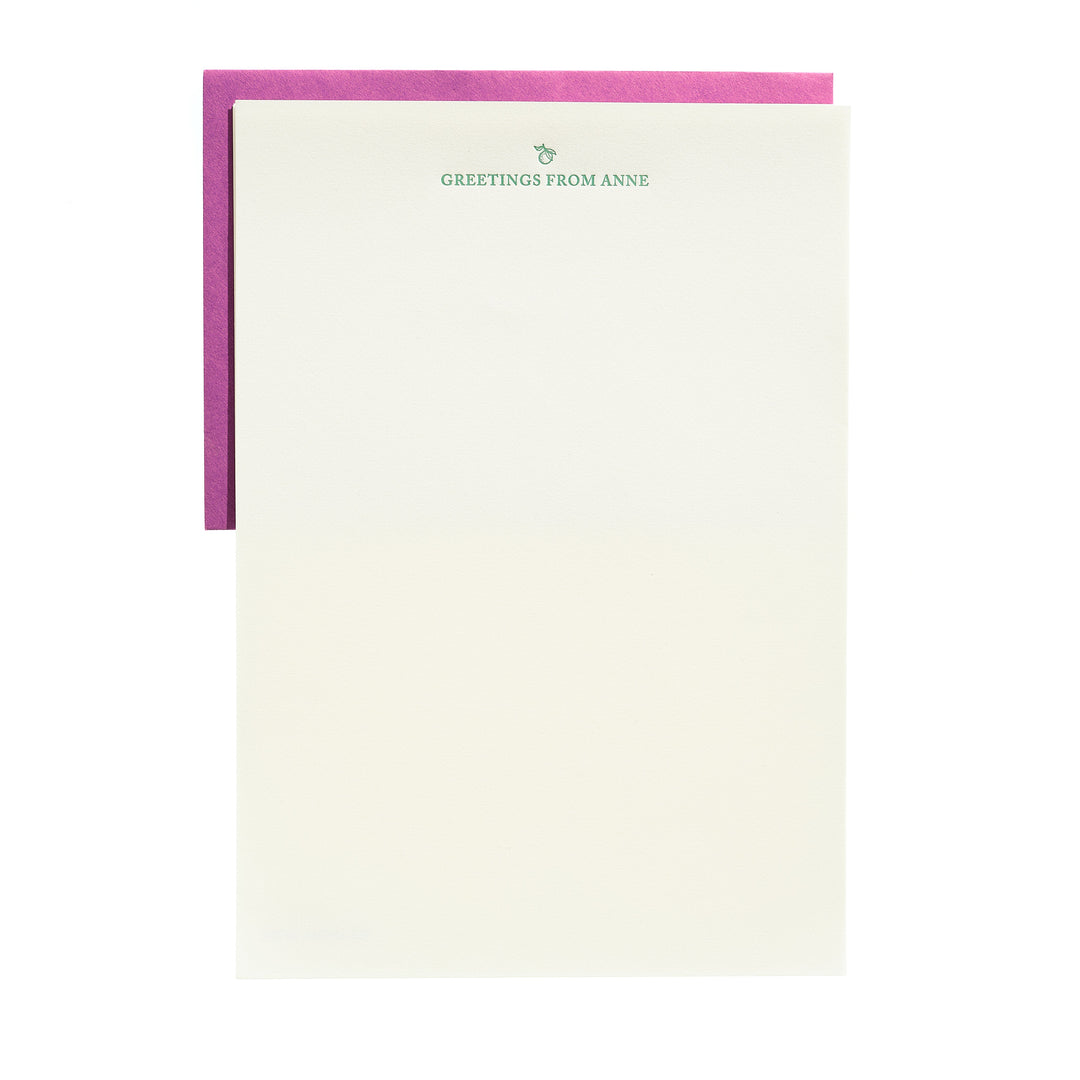 Custom Stationery - Lettersheet + Envelope