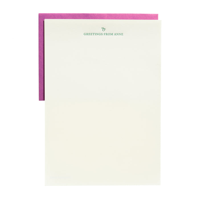 Custom Stationery - Lettersheet + Envelope