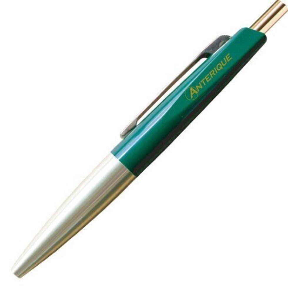 Mini Ballpoint Pen Brass - Forest Green