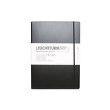 Black Hardcover A4 Master Slim Notebook - Music Staves