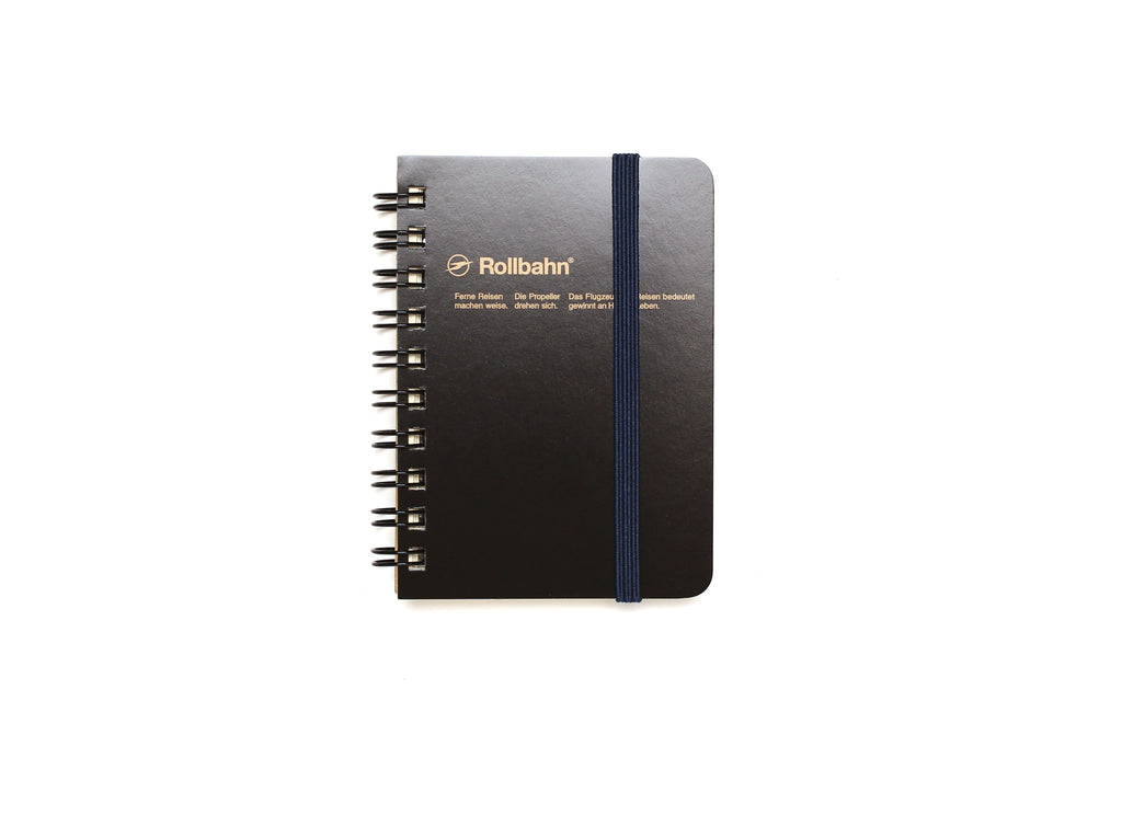 Black Mini Memo Notebook - Grid