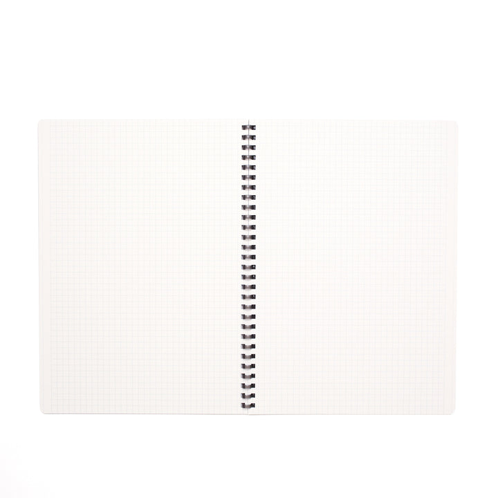 Black Soft Ring B5 Notebook - Grid