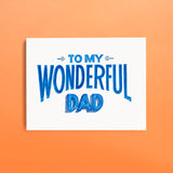 To My Wonderful Dad