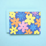 Groovy Floral Blue Pattern Box Set