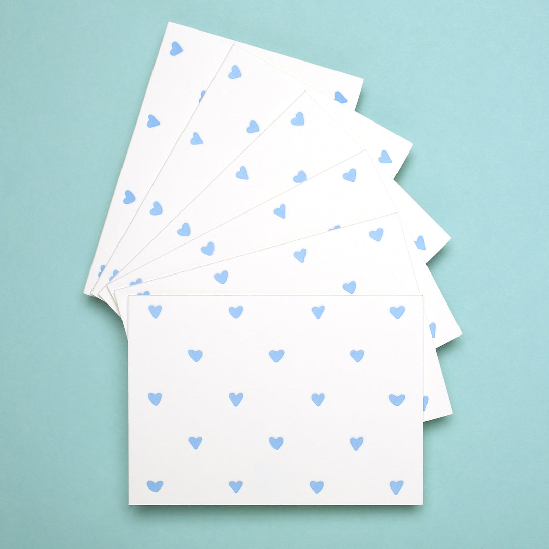 Blue Hearts Pattern Box Set