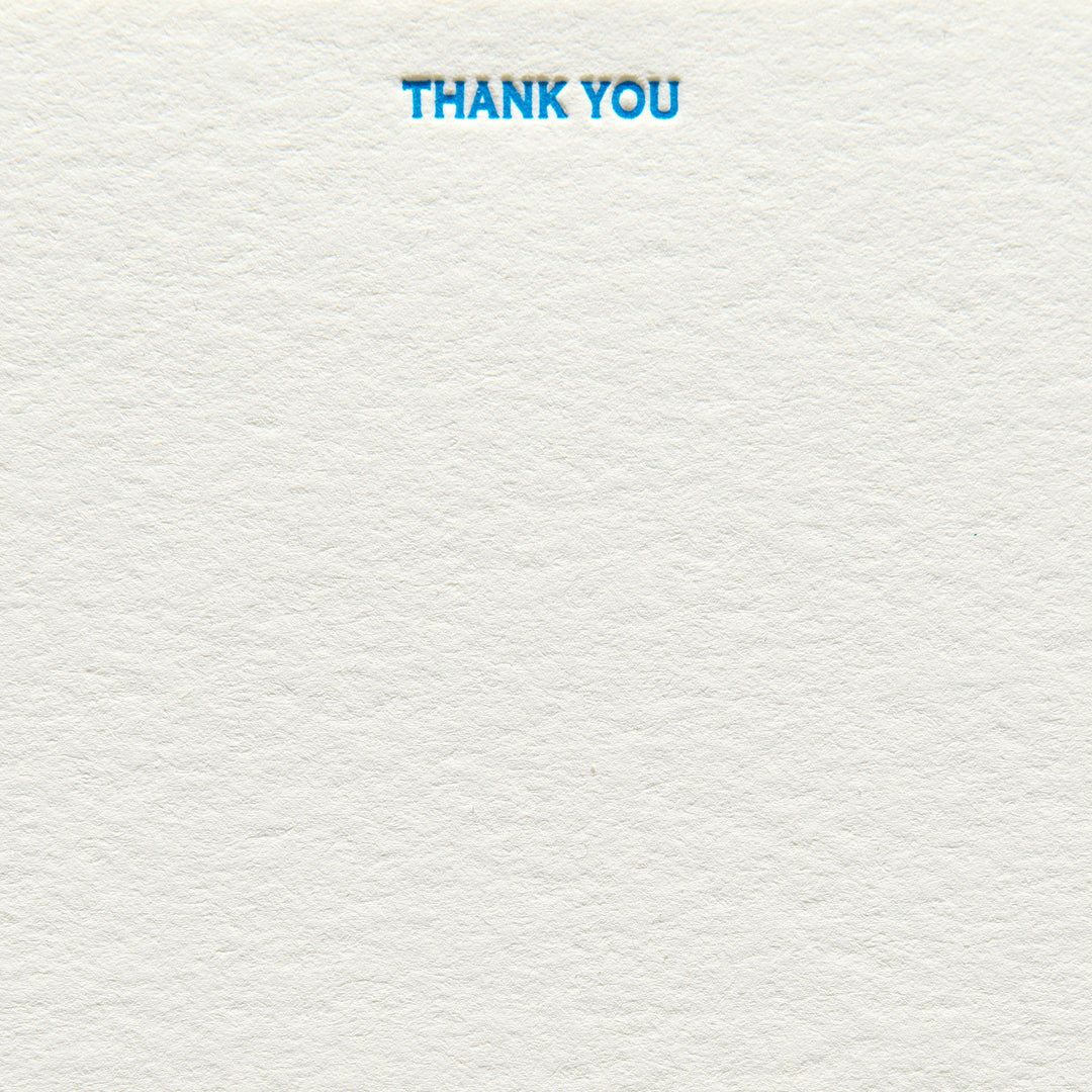 Copperplate Thank You Flat Note Box Set