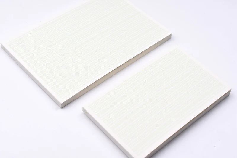 Pale Green Large Desk Notebook - Grid