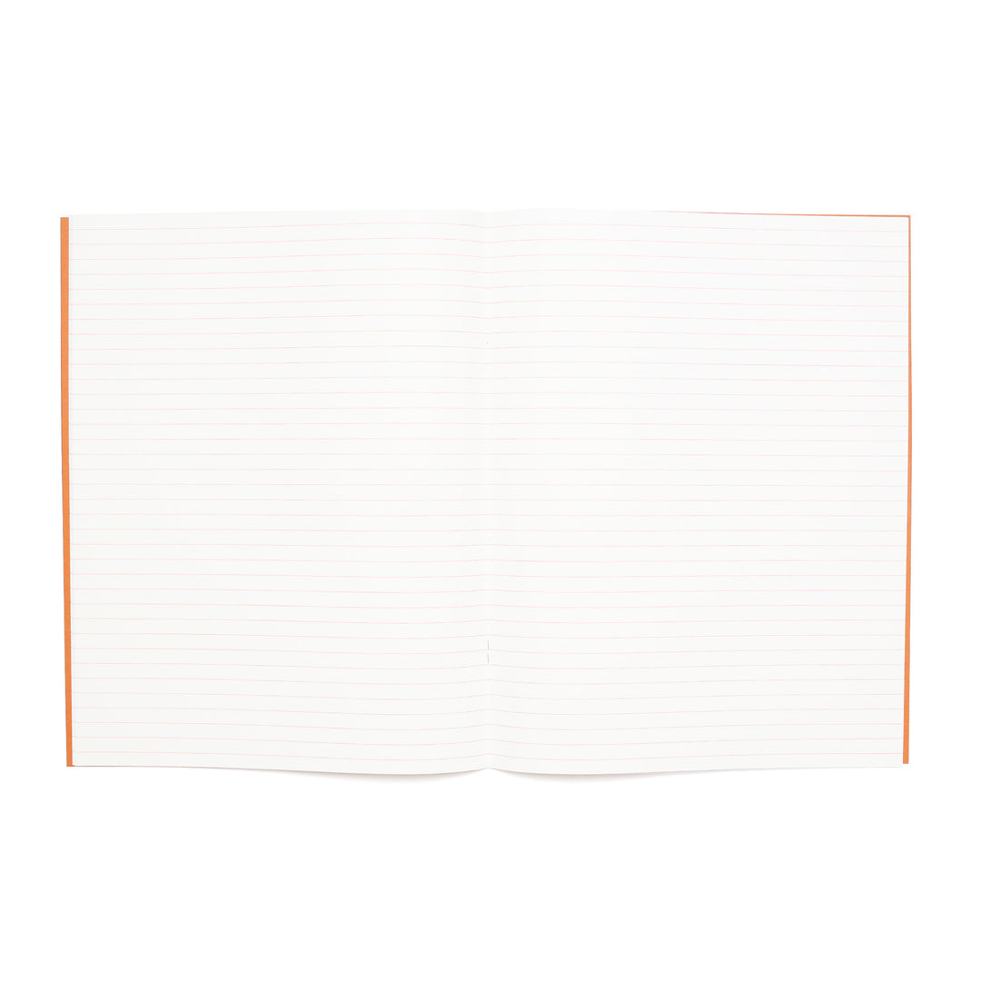 Heft Orange Notebook Lined - Large