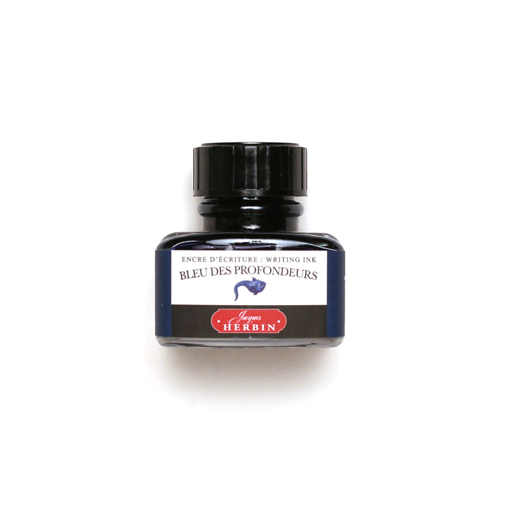 J. Herbin 30ml Bottled Ink - Bleu Des Profondeurs