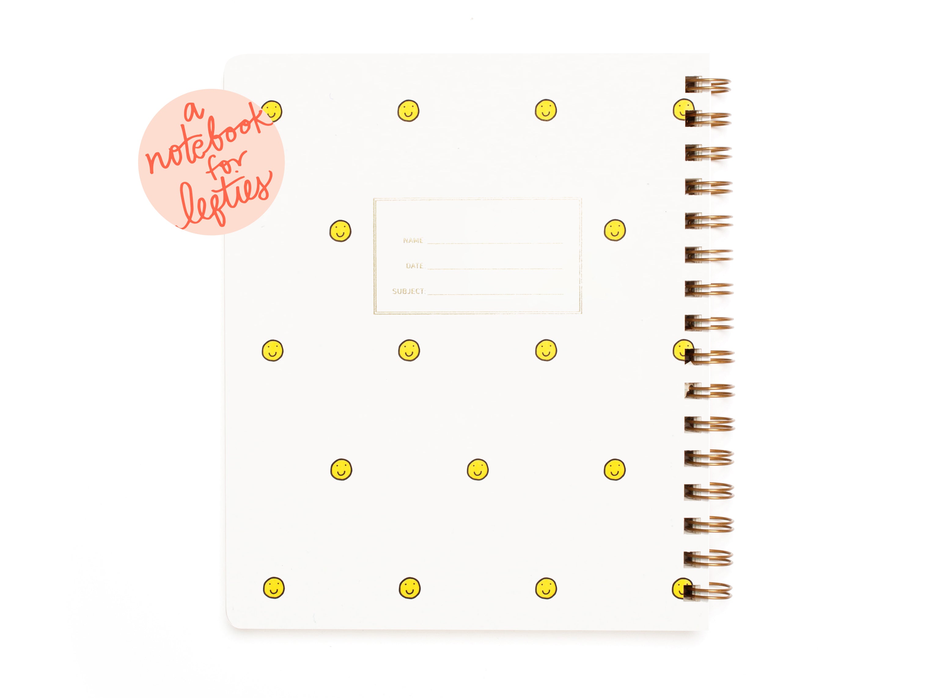 Lefty Document Lefty Standard Notebook - Smiley Face – Shorthand