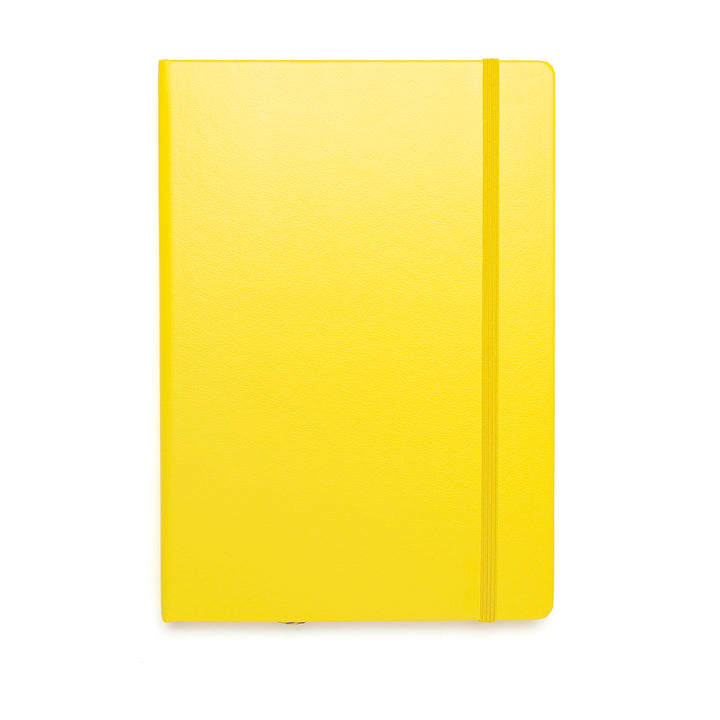 Lemon Hardcover A5 Medium Notebook - Dotted