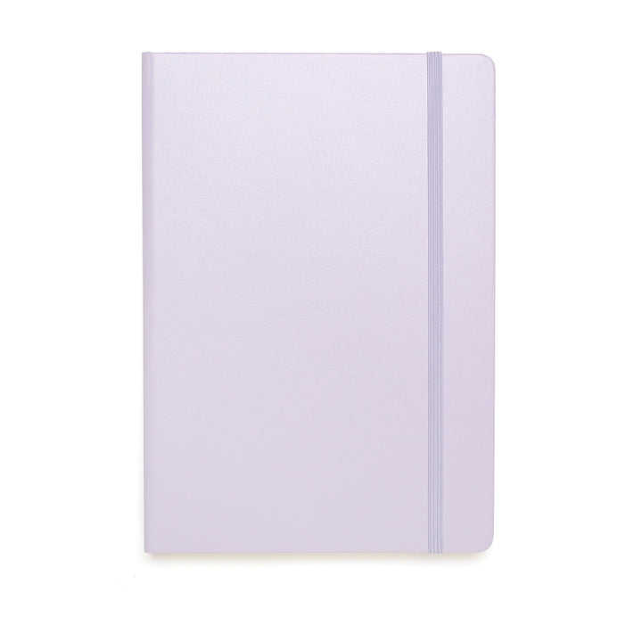 Lilac Hardcover A5 Medium Notebook - Dotted