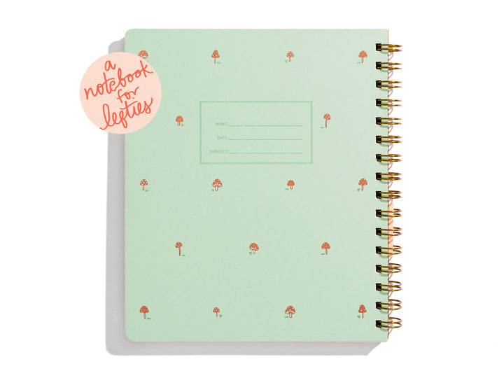 Lefty Standard Notebook - Mini Mushroom