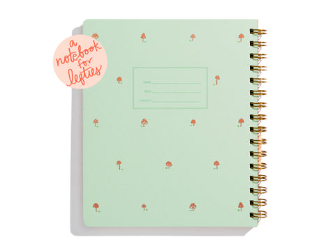 Lefty Standard Notebook - Mini Mushroom