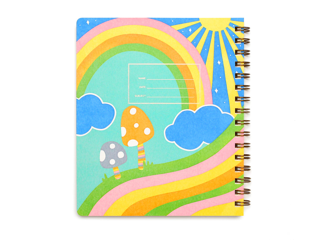 Lefty Standard Notebook - Rainbow Mushroom