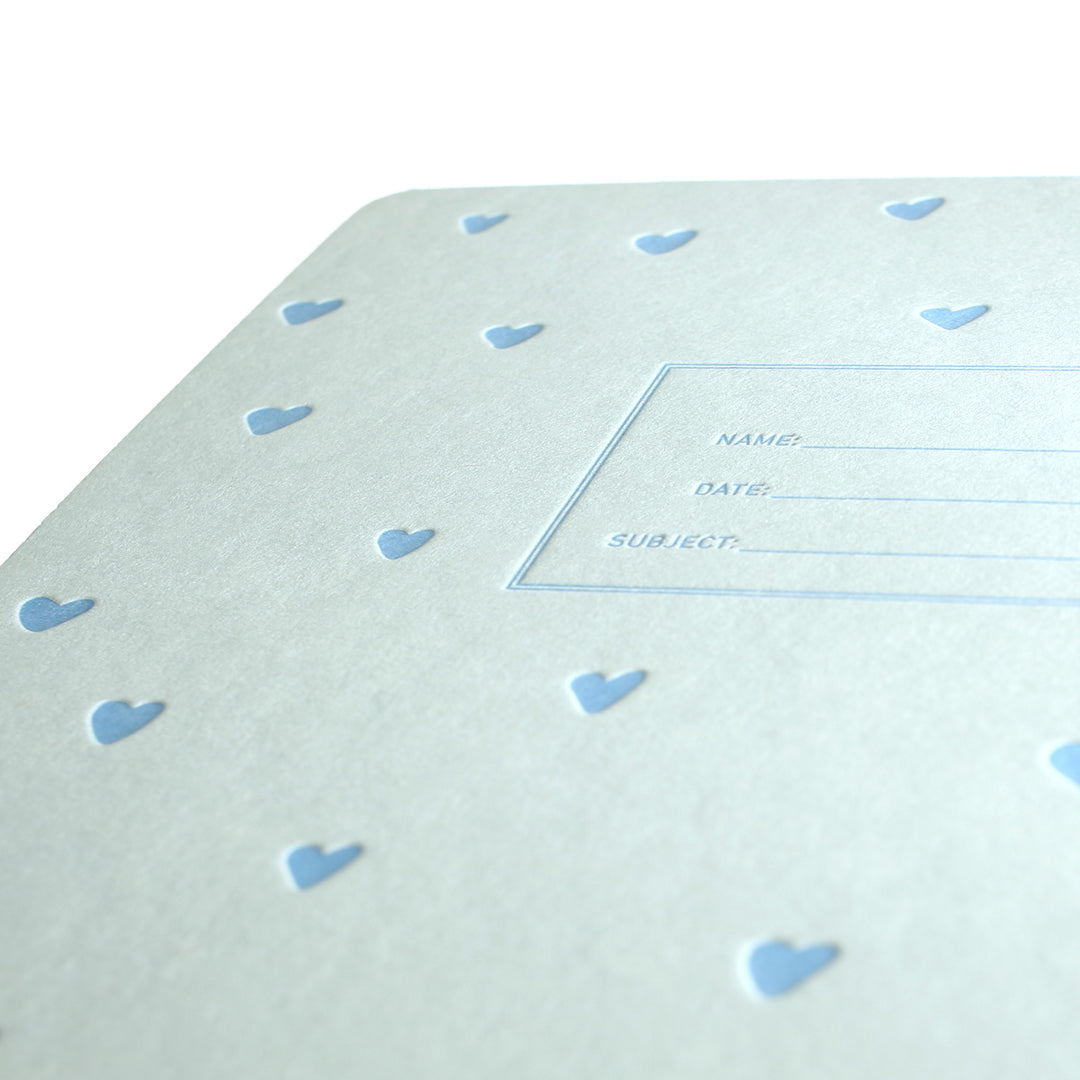 Lefty Standard Notebook - Blue Hearts