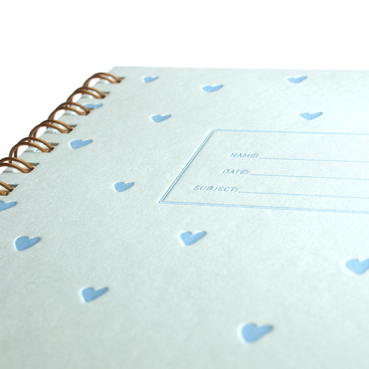 Standard Notebook - Blue Hearts