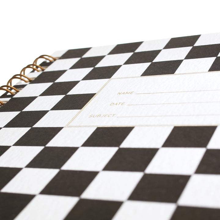 Standard Notebook - Checker Black