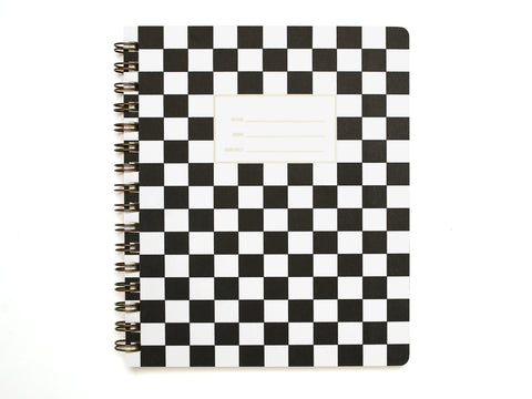 Standard Notebook - Checker Black