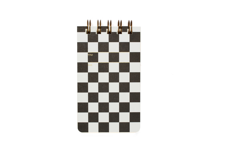 Reporter Notebook - Checker Black