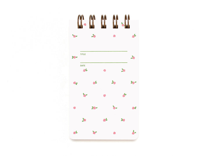 Reporter Notebook - Mini Floral Pink