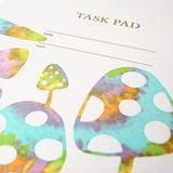 Task Pad Notebook - Tie Dye Mushroom