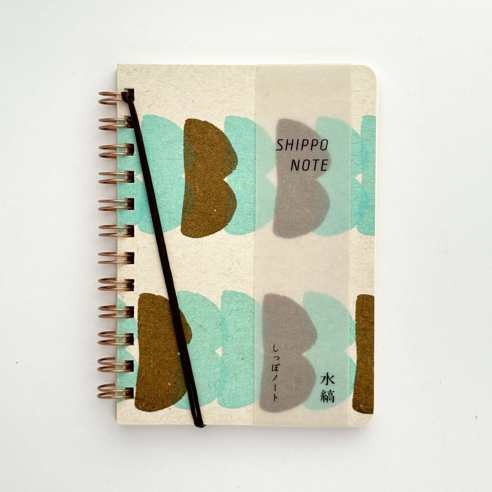 Shippo Spiral Notebook - Biscotti