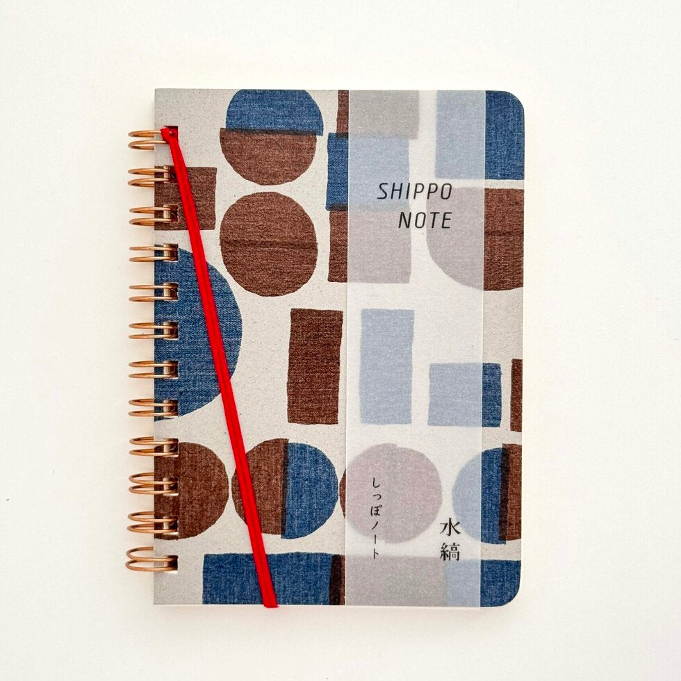 Shippo Spiral Notebook - Circle & Square