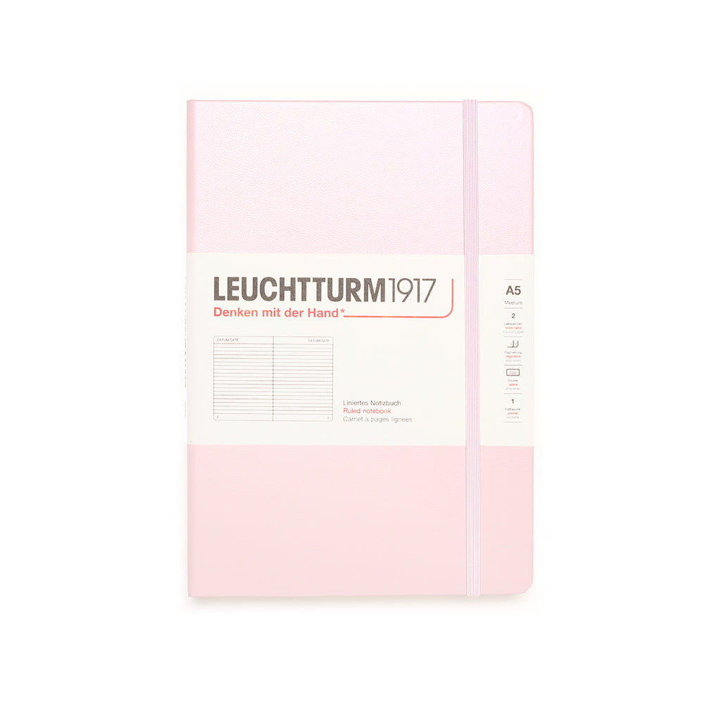 Powder Hardcover A5 Medium Notebook - Lined