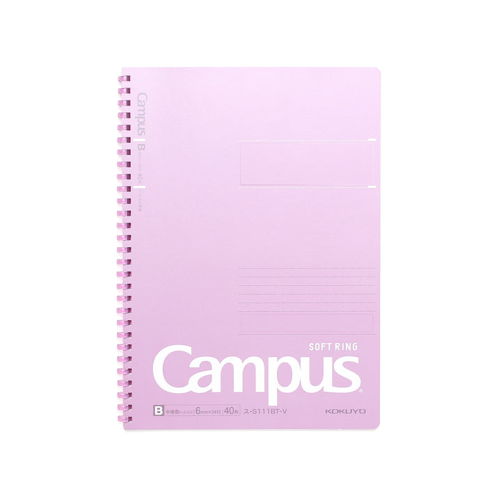 Campus Soft Ring B5 Notebook Lined - Purple