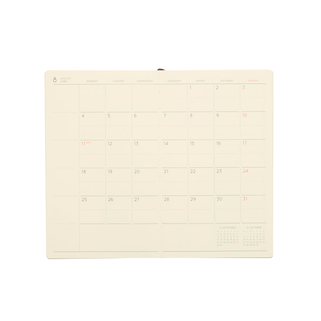 2026 Monthly Planner B6 Slim - Katy: Light Blue