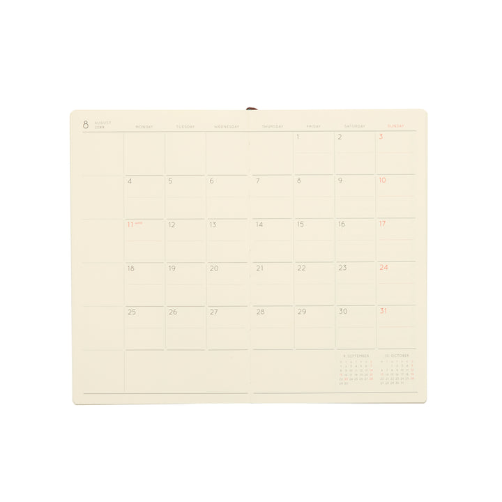 2026 Monthly Planner B6 Slim - Katy: Light Blue