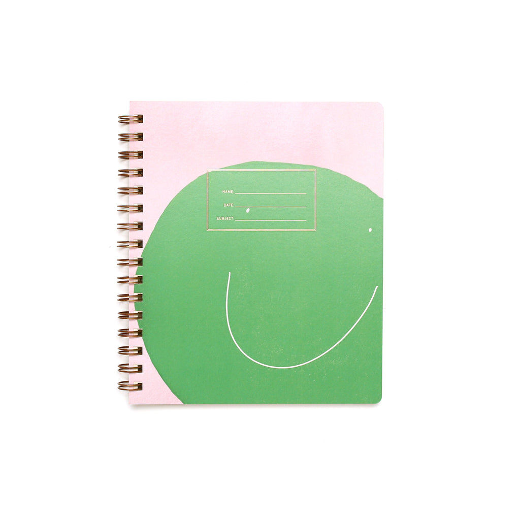Standard Notebook - Green Smiley