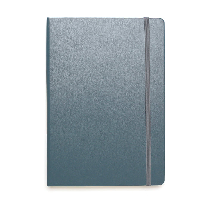 Stone Blue Hardcover A5 Medium Notebook - Lined