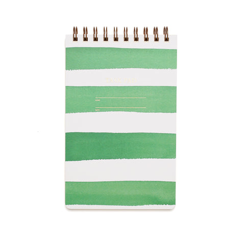 Task Pad Notebook - Green Stripe