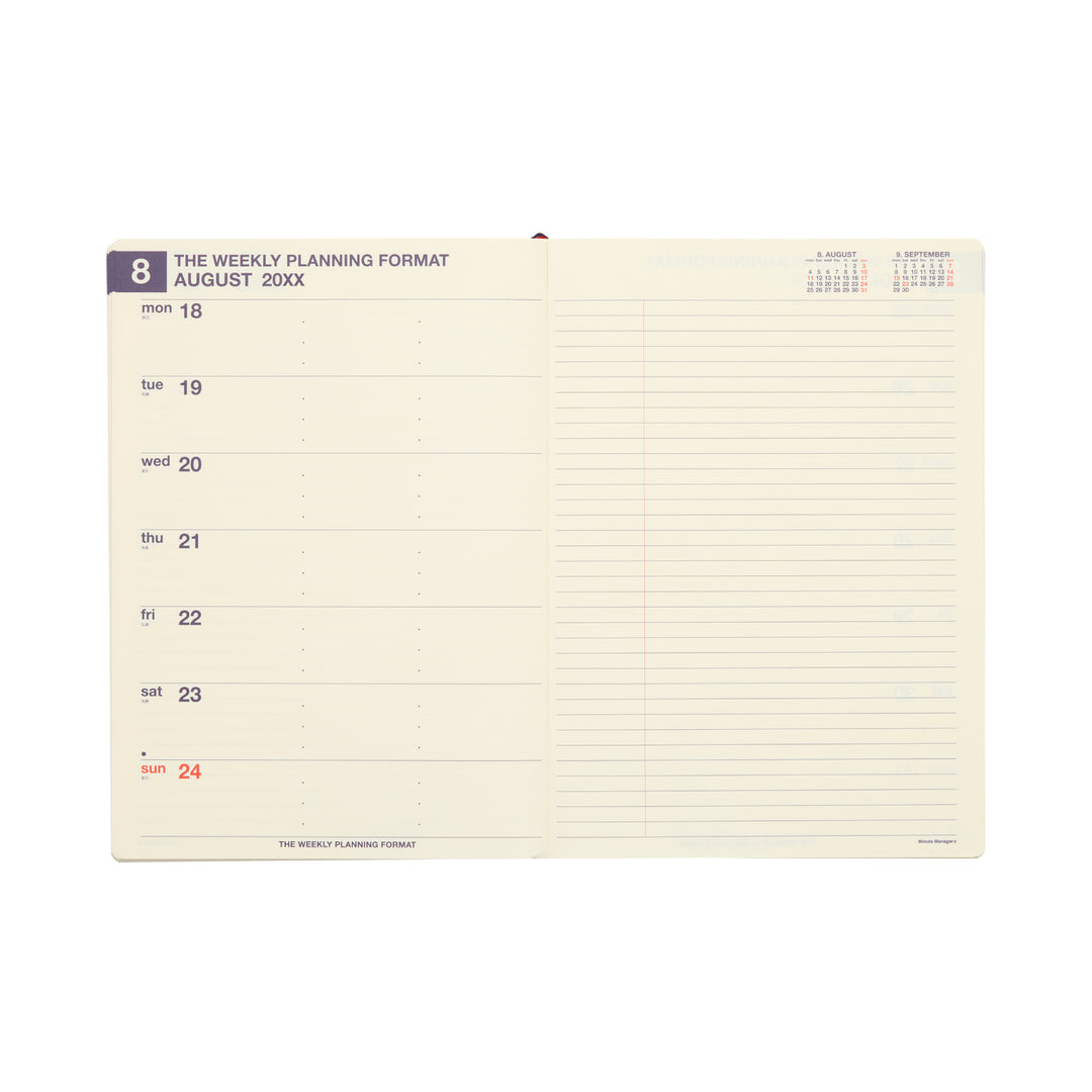 2026 A5 Left Minute Manager - EX Ivory
