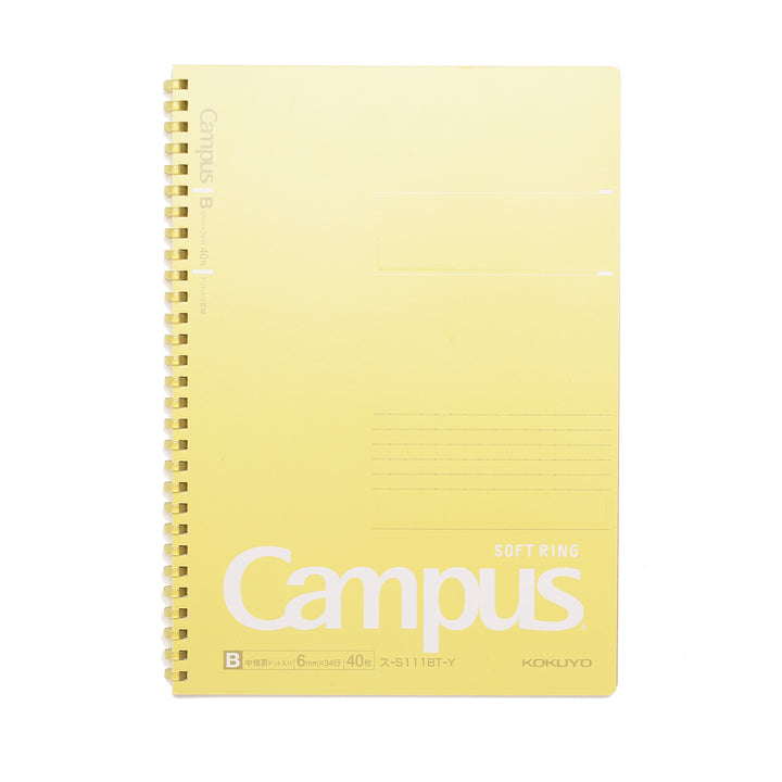 Campus Soft Ring B5 Notebook Lined - Yellow