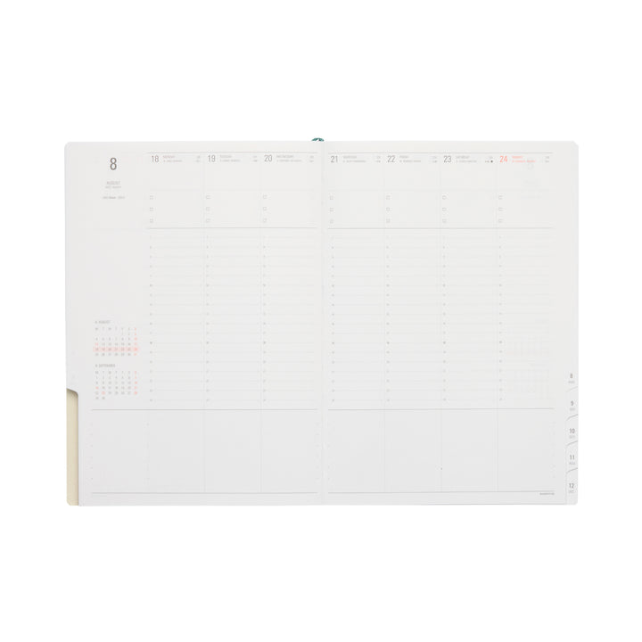 2026 A5 Vertical Planner - Classic Green