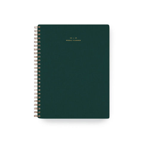 24-25 Weekly Notebook Planner - Hunter Green